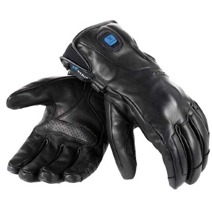 Gants chauffants moto cuir