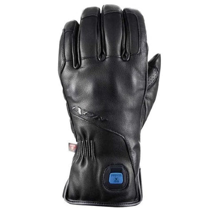 Gants chauffants moto cuir