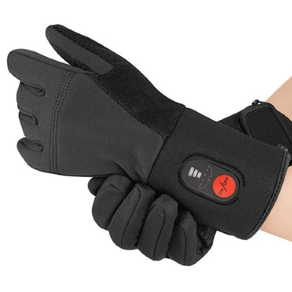 Gants chauffants fins noirs