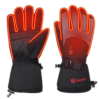 Gants chauffants ski doux