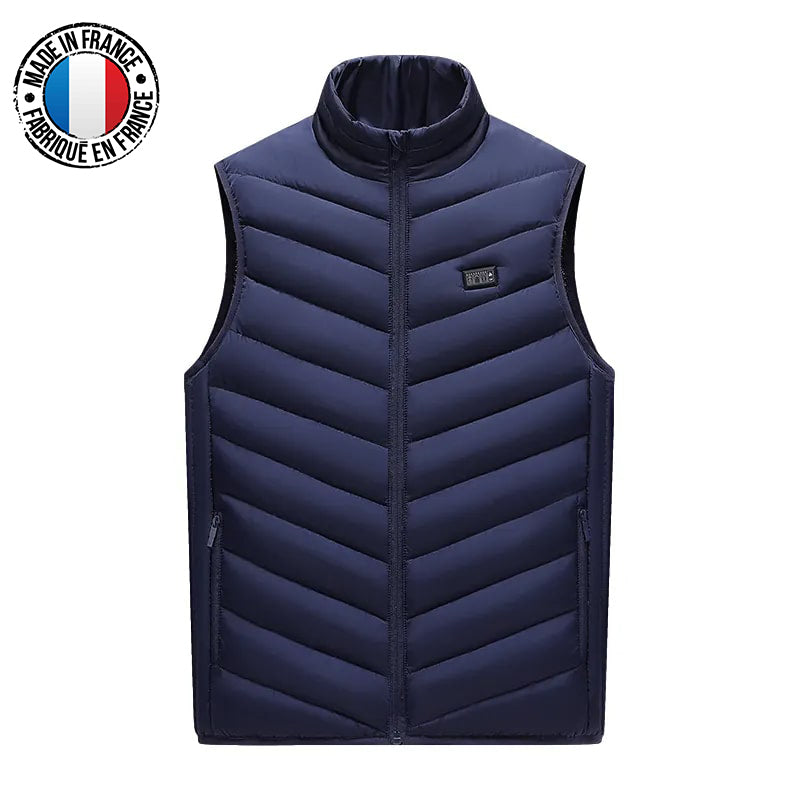 Gilet chauffant bleu