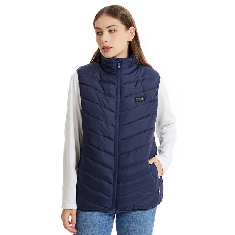 Gilet chauffant bleu