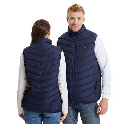 Gilet chauffant bleu