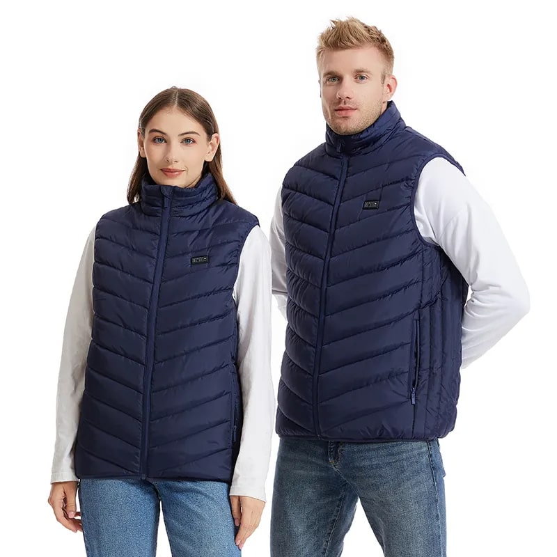 Gilet chauffant bleu