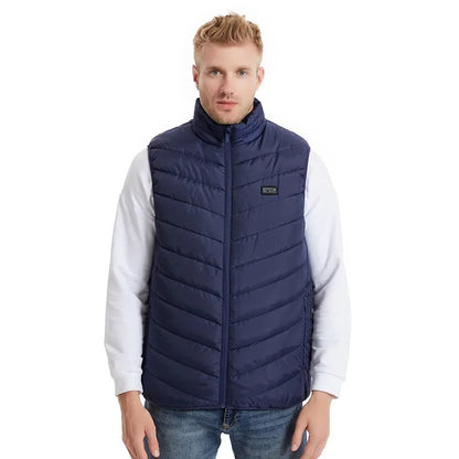 Gilet chauffant bleu