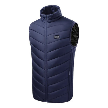 Gilet chauffant bleu