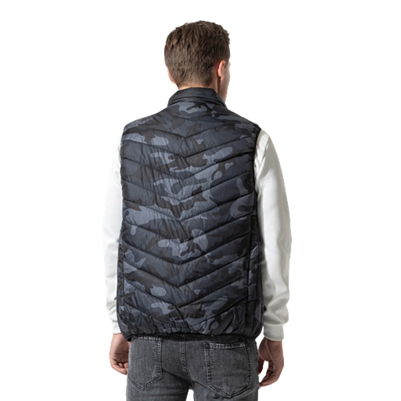 Gilet chauffant camouflage