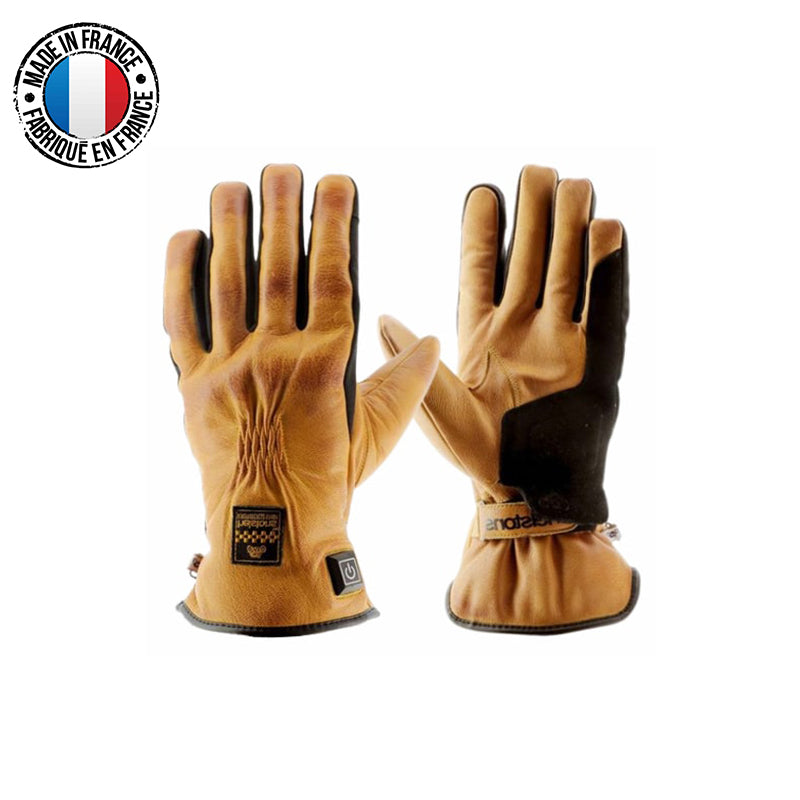 Gants chauffants moto vintage