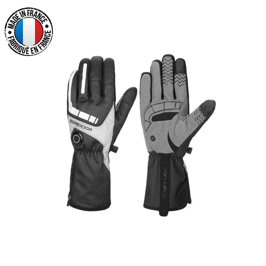 Gants chauffants moto réfléchissants