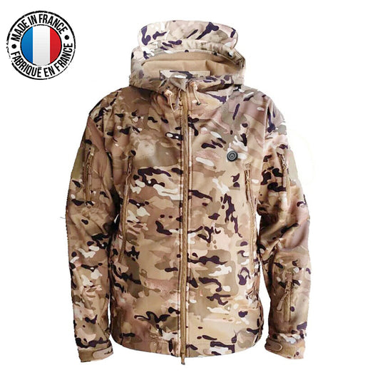 Veste chauffante camouflage