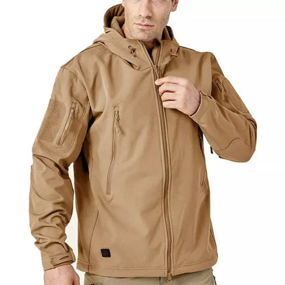 Veste chauffante isolante marron